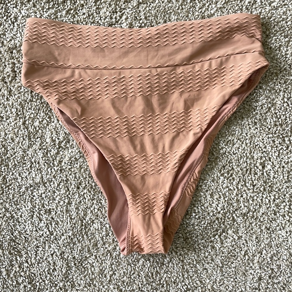 Aerie Light Peach High Waist Bikini Bottom